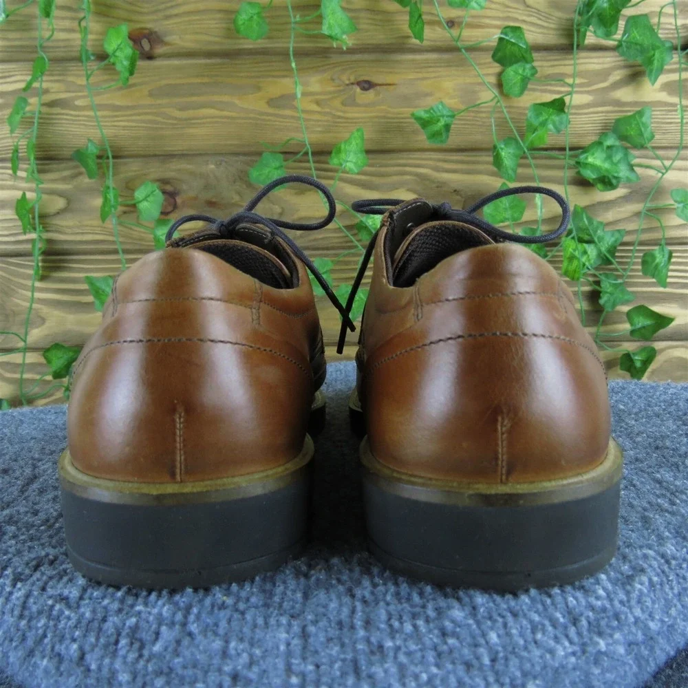 Ecco Men's  Derby Oxfords Brown Leather Size 42 Medium Gently Used‎ 2025